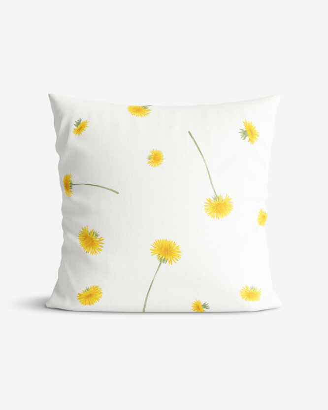 Kissenbezug aus Baumwolle - Löwenzahn