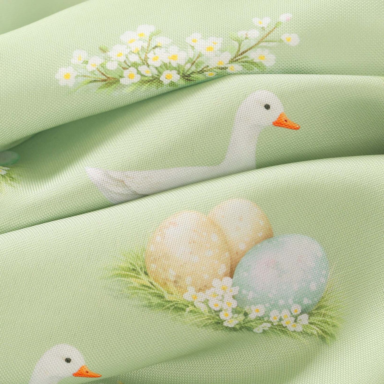 Ostern Dekorativer Kissenbezug - Gänse und Ostereier