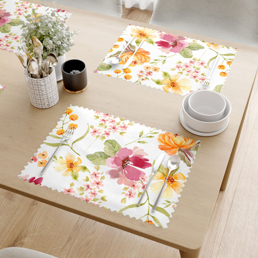 Tischset Teflon - Hibiskusblüten - 2 Stück