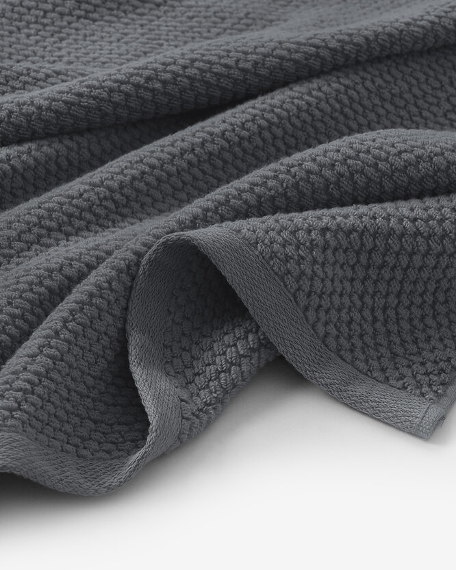 Frottee-Handtuch / Badetuch aus Baumwolle Micro Pure - Graphit