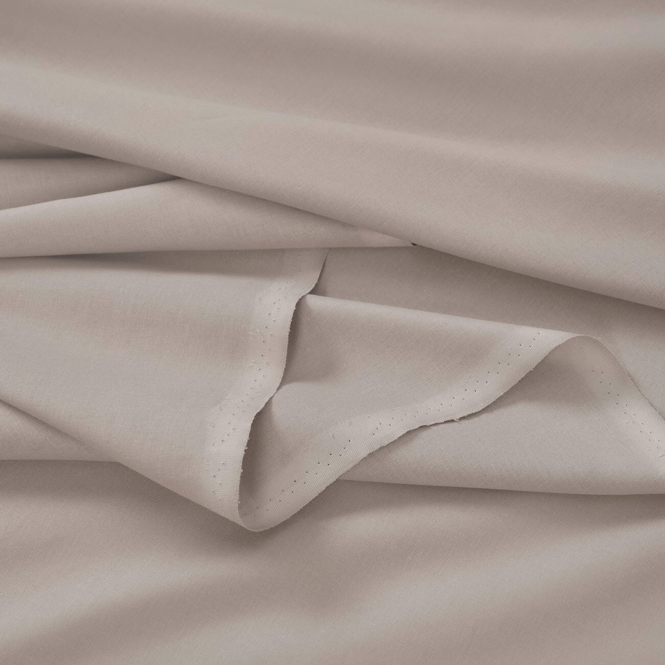 Baumwollstoff einfarbig Suzy - graubraun