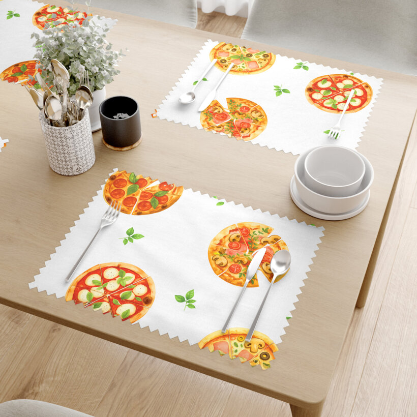 Tischset Teflon - köstliche Pizza - 2 Stück