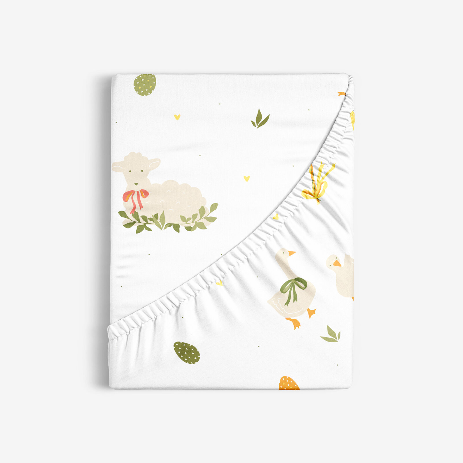 Spannbettlaken aus Baumwolle - Ostern