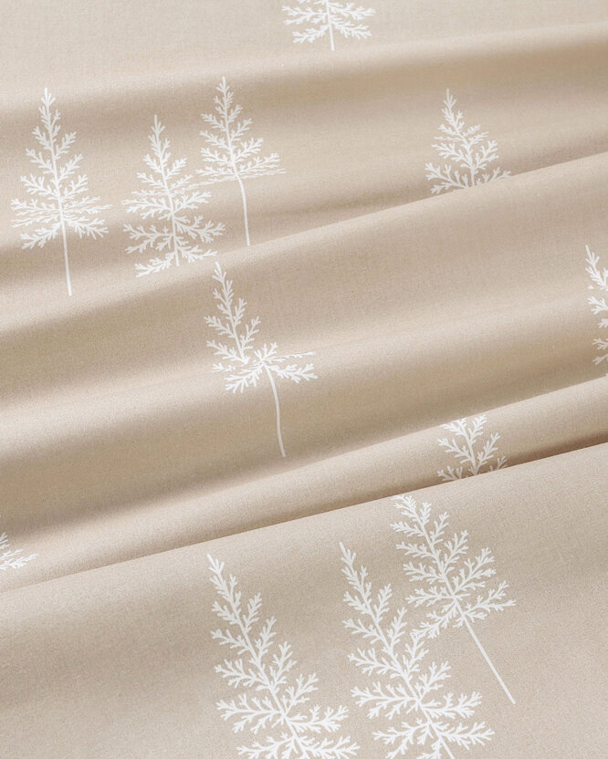 Weihnachtlicher Baumwollstoff - Nordische Tannenbäume