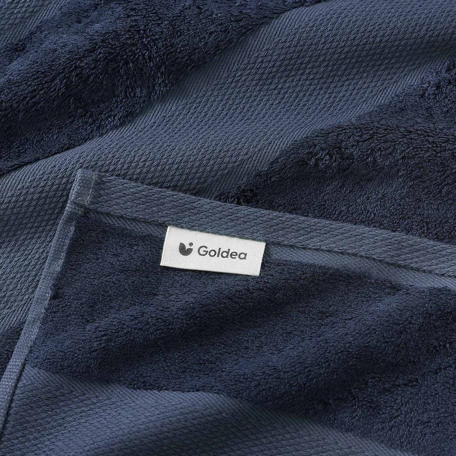 Bambus-Handtuch/Badetuch - marineblau