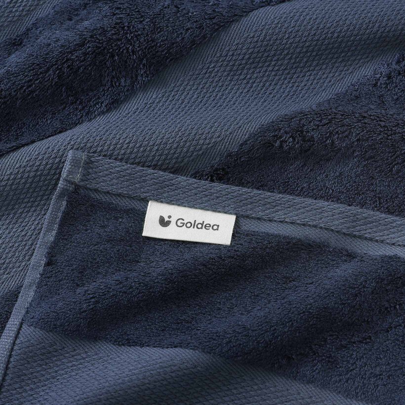 Bambus-Handtuch/Badetuch - marineblau