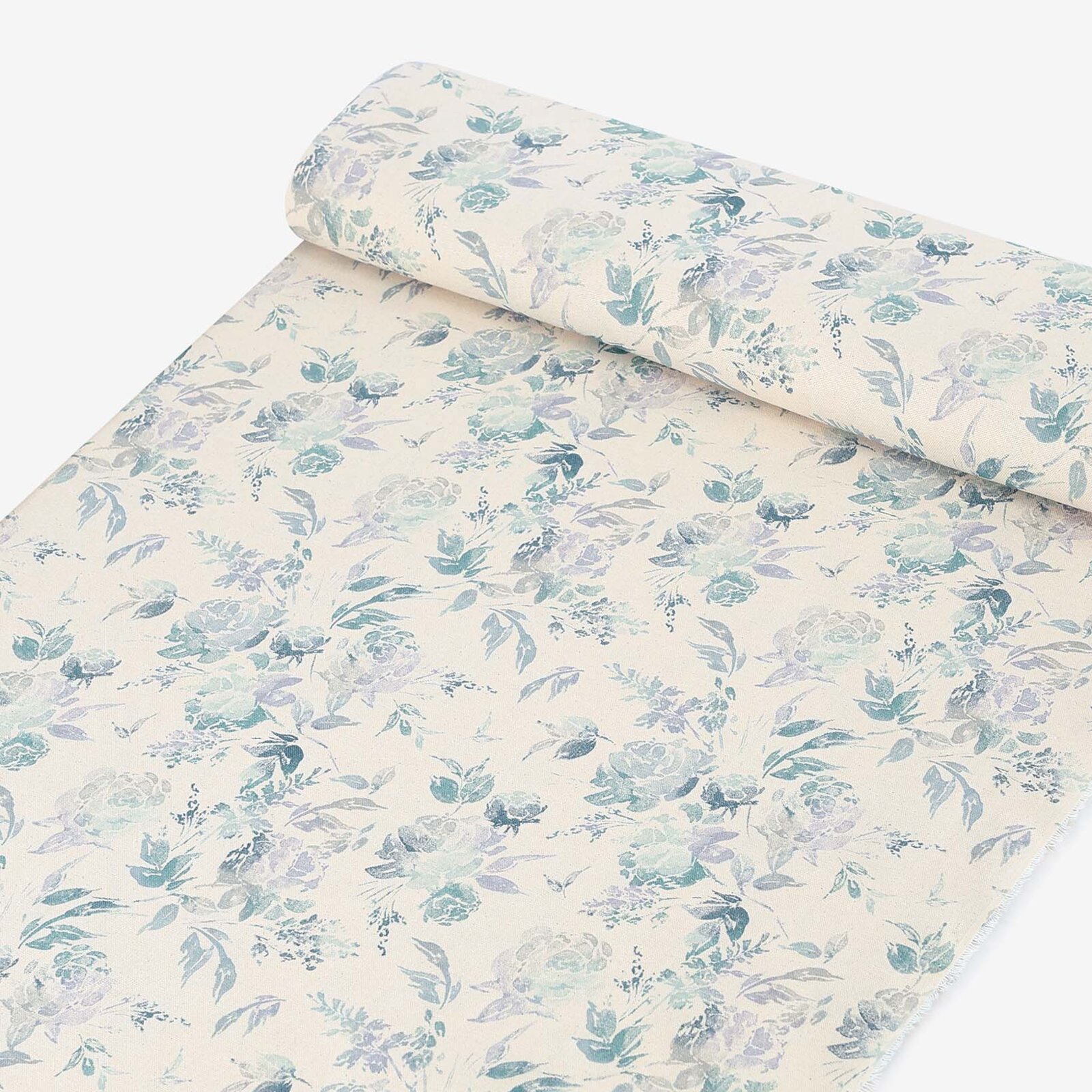 Dekorativer Stoff Valencia - Pflanzenabdrücke