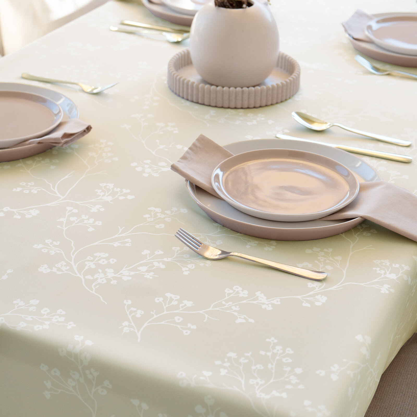 Eckige Teflon-Tischdecke - Kletterpflanzen