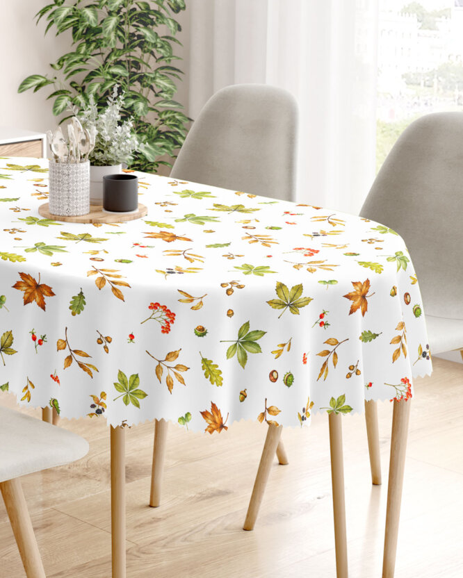 Ovale Tischdecke Teflon - Zauber des Herbstes