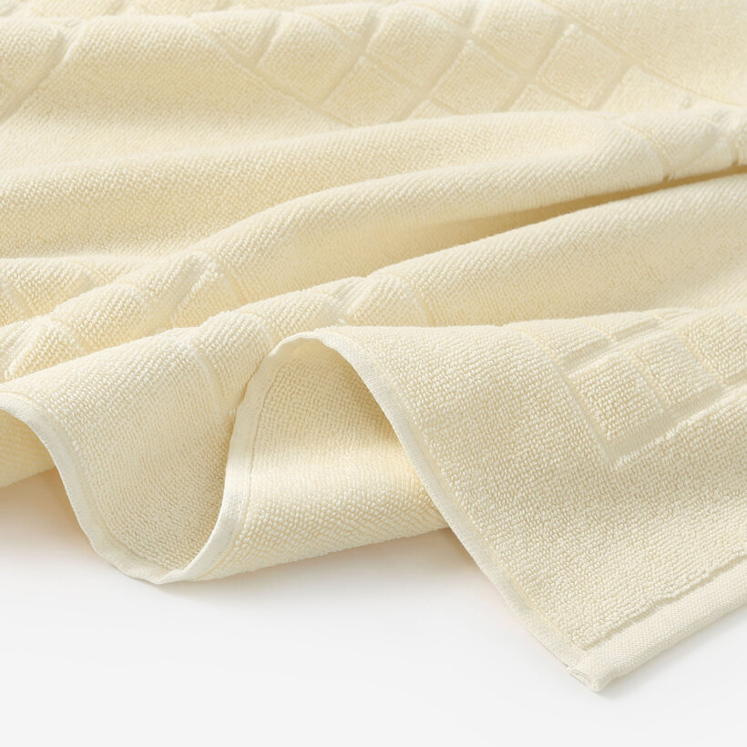 Frottier-Badematte Mozaika – creme