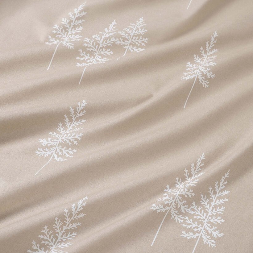 Weihnachtliches Spannbetttuch aus Baumwolle für Babybetten - Nordische Tannenbäume