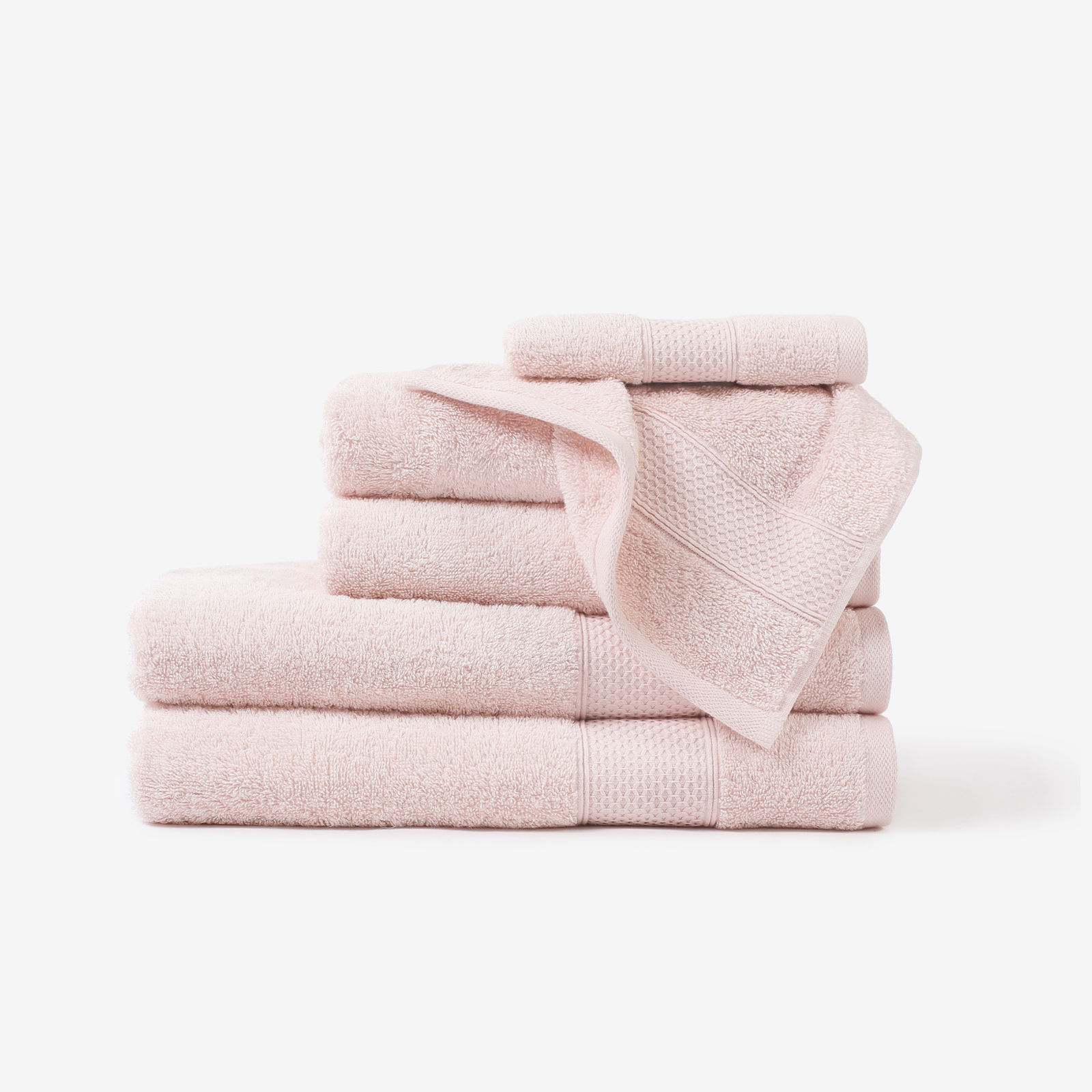 Bamboo Handtuch/Duschtücher Soft Lux - puderrosa