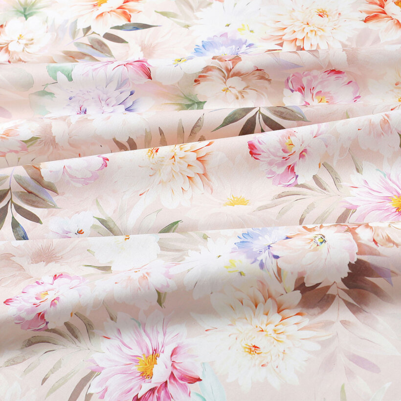 Baumwollstoff Deluxe - wilde Blumen