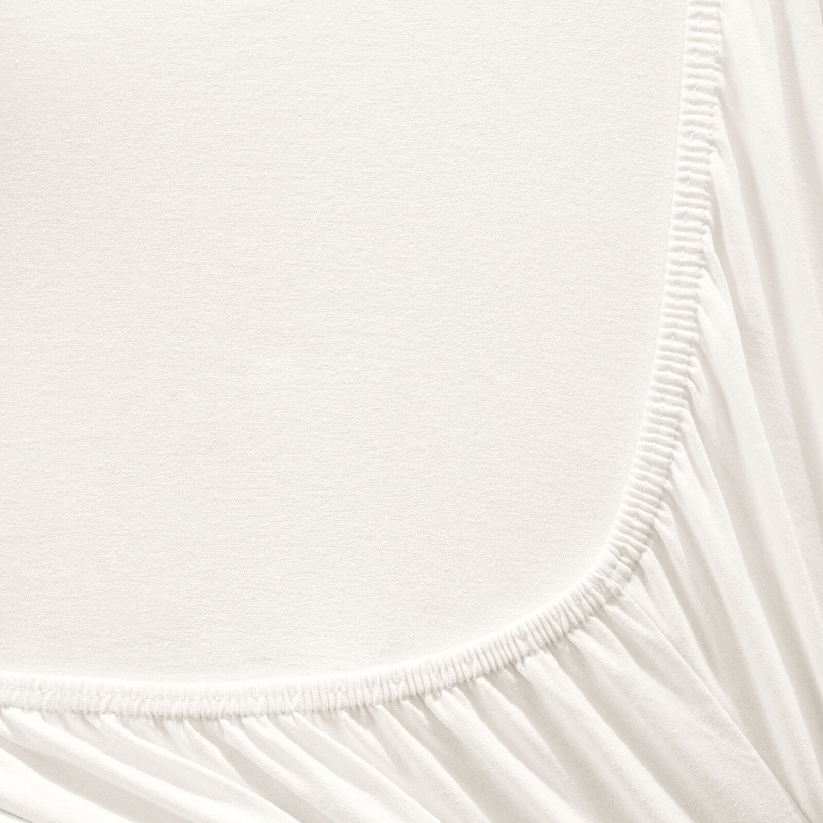 Bettlaken Jersey mit Gummiband - creme