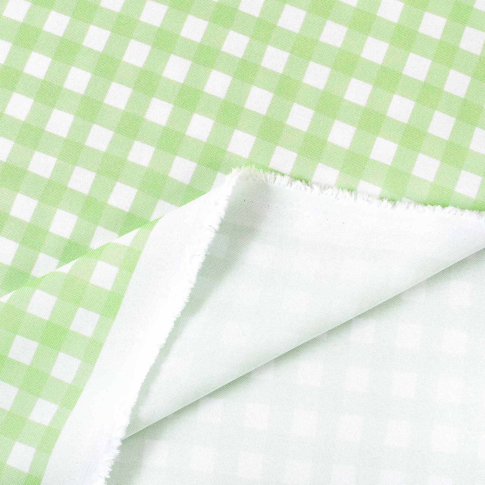 Teflonstoff für Tischdecken - grüne Würfel