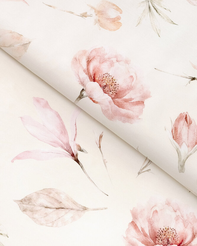 Mako-Satin - Blühende Magnolien
