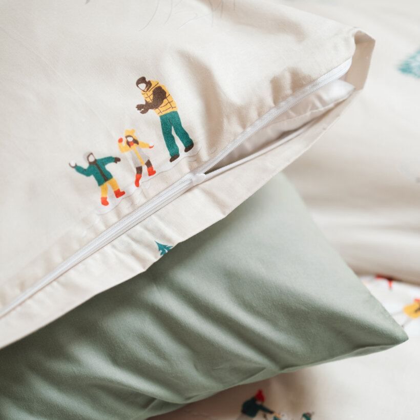 Weihnachtlich Bettwäsche aus Baumwolle - Winterfreuden