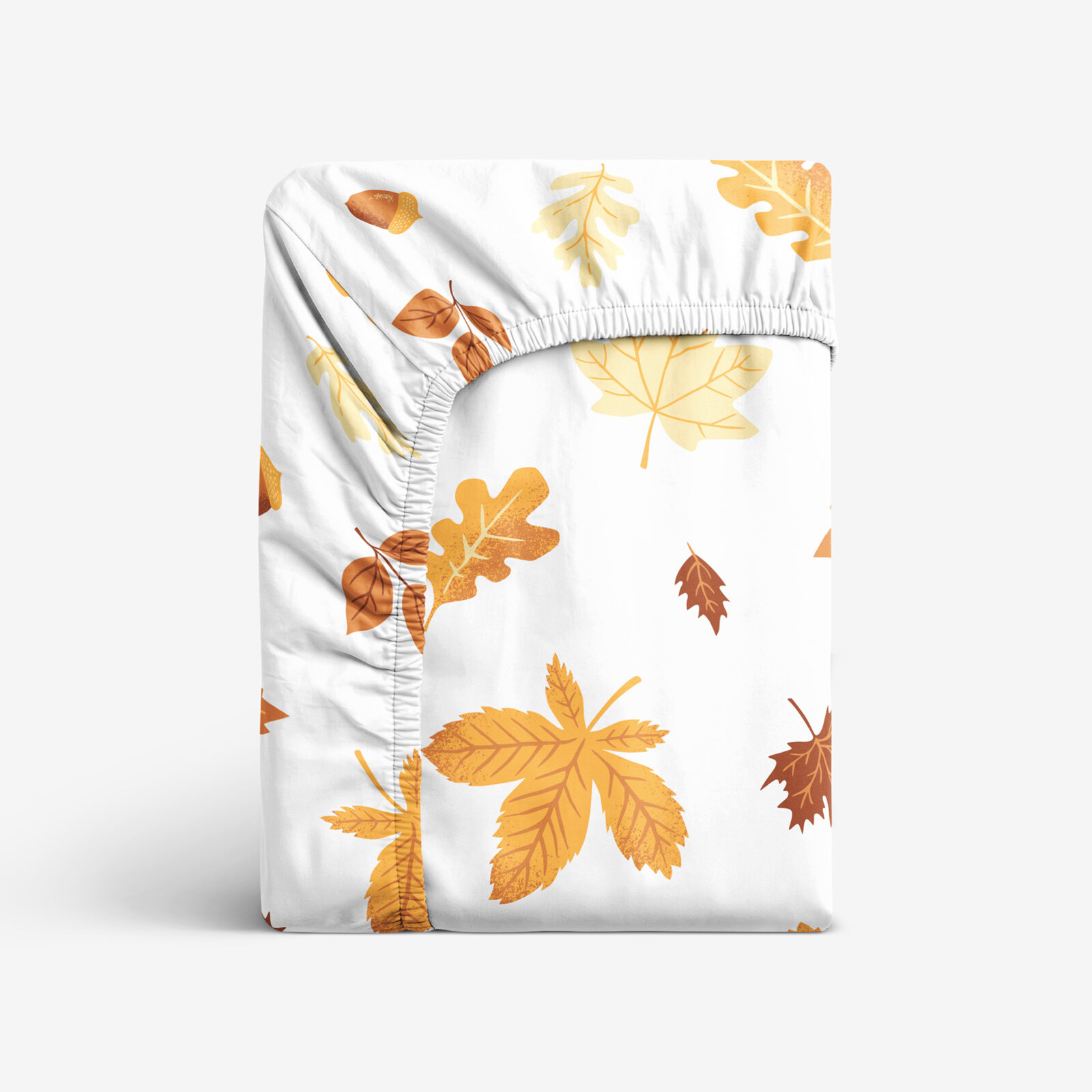 Spannbettlaken aus Baumwolle - Herbstblätter