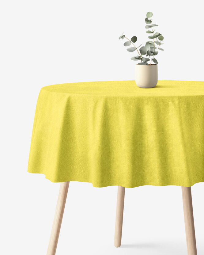 Runde Tischdecke Malaga - limettengrün