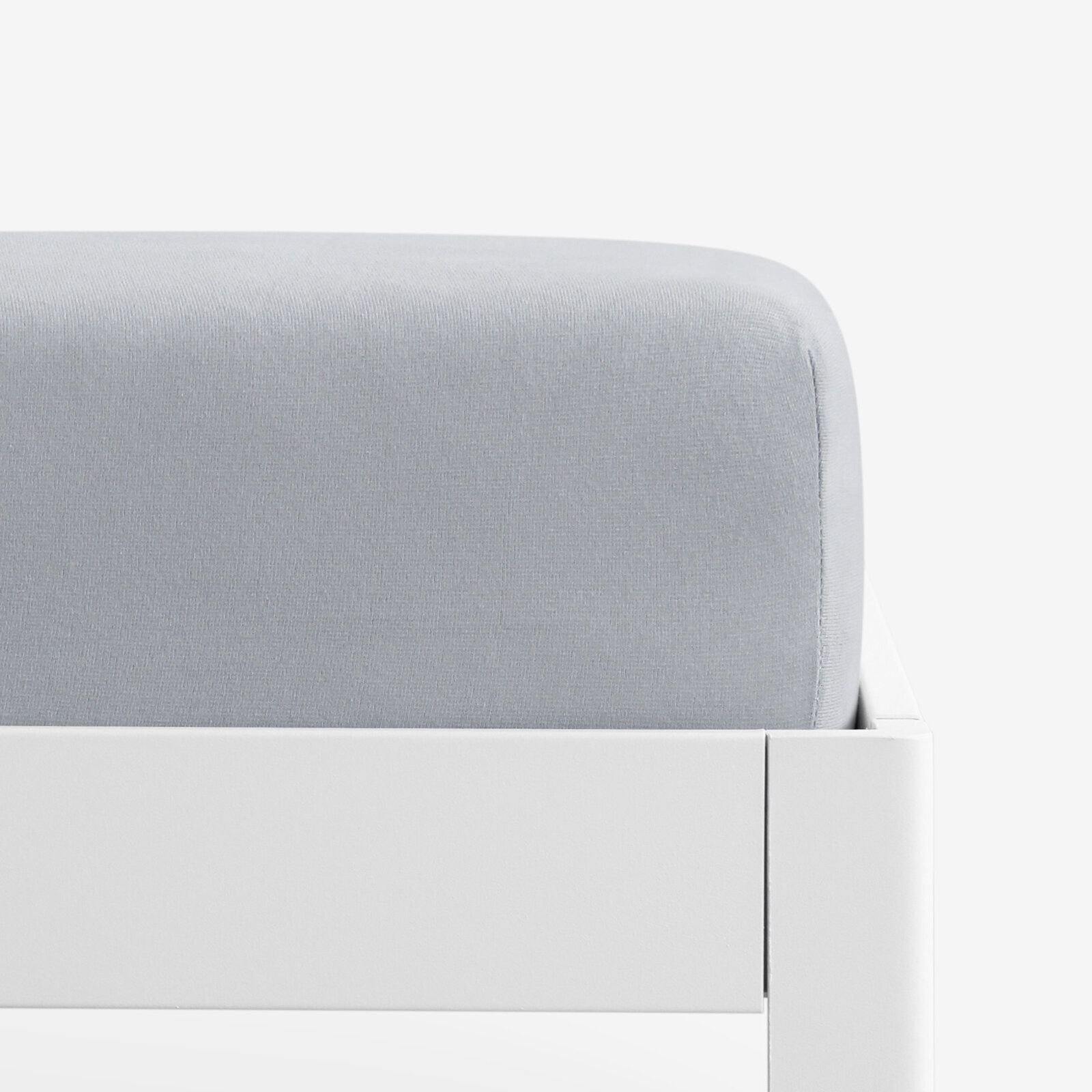 Bettlaken Jersey mit Gummiband - grau