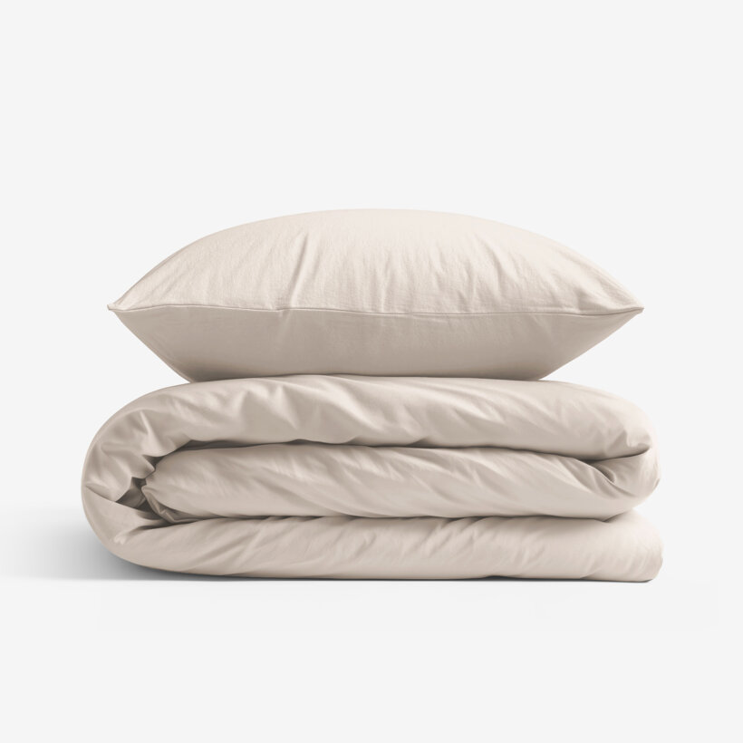 Bettwäsche aus Baumwolle - latte