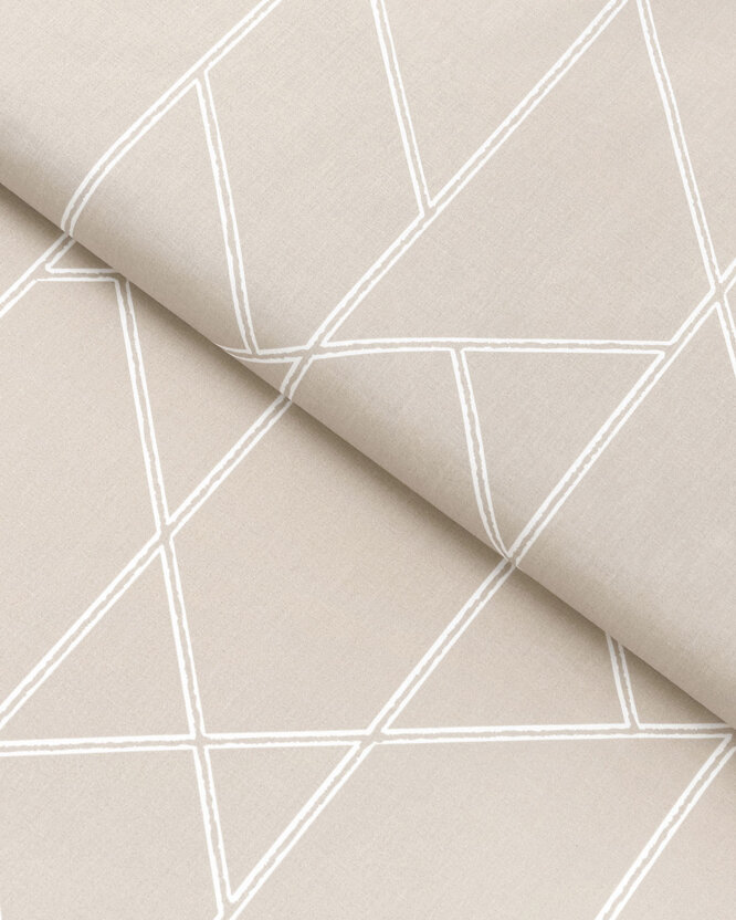Baumwollstoff - Geometrische Linien auf Latte