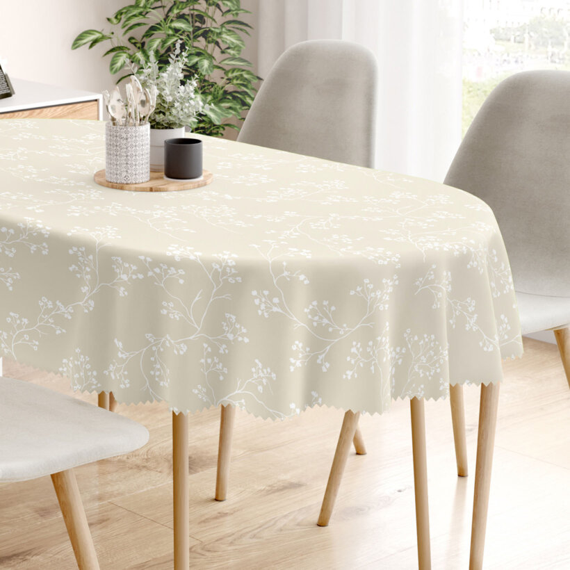 Ovale Tischdecke Teflon - Kletterpflanzen