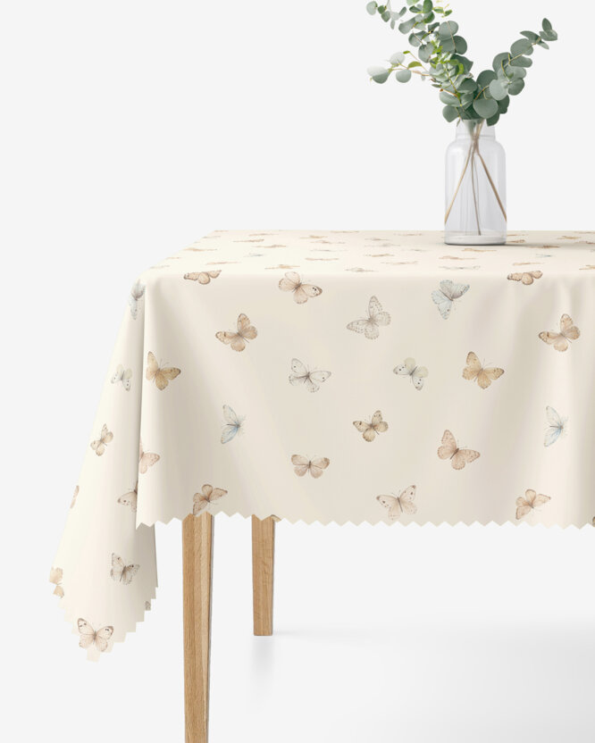 Eckige Teflon-Tischdecke - Schmetterlinge