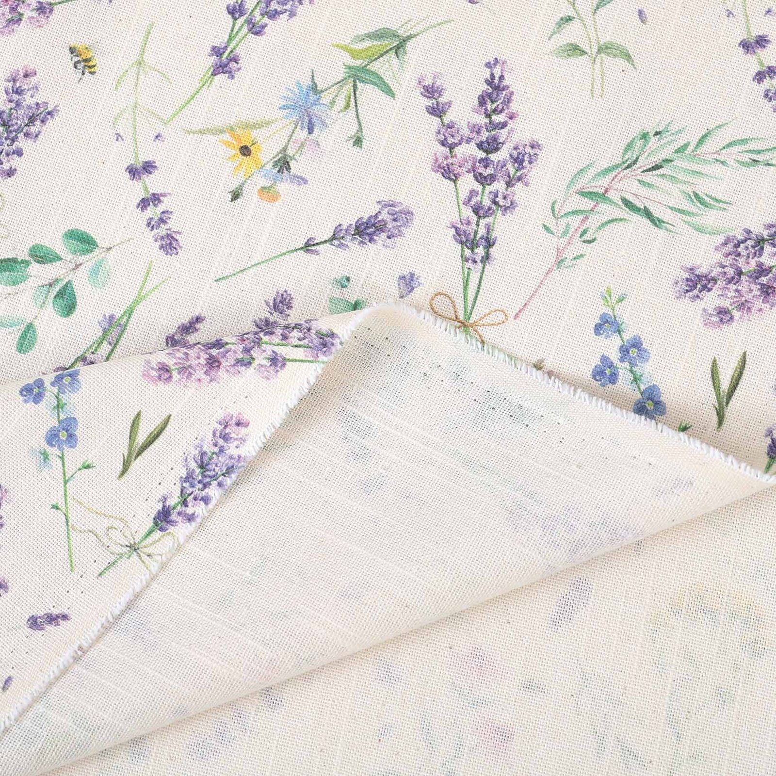 Dekorativer Stoff Valencia - Lavendelgarten