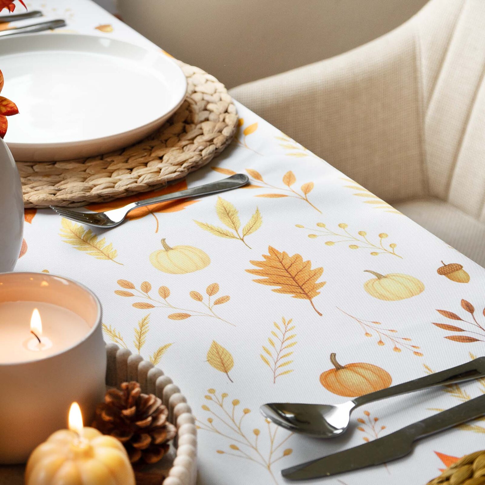 Eckige Tischdecke Teflon - Der Duft des Herbstes