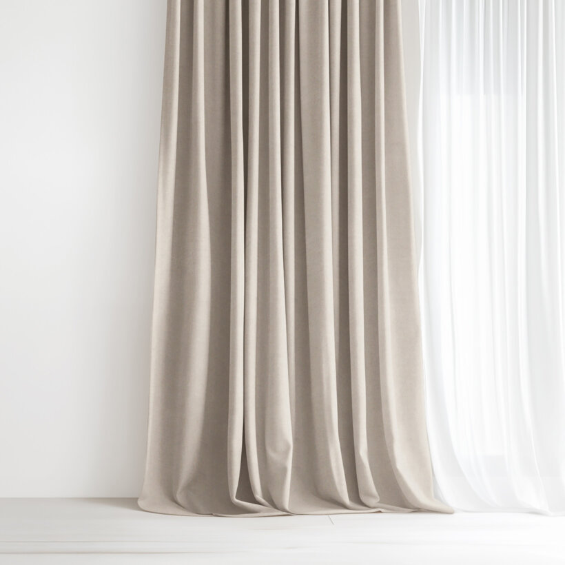 Dekorativer Vorhang Marbella - latte