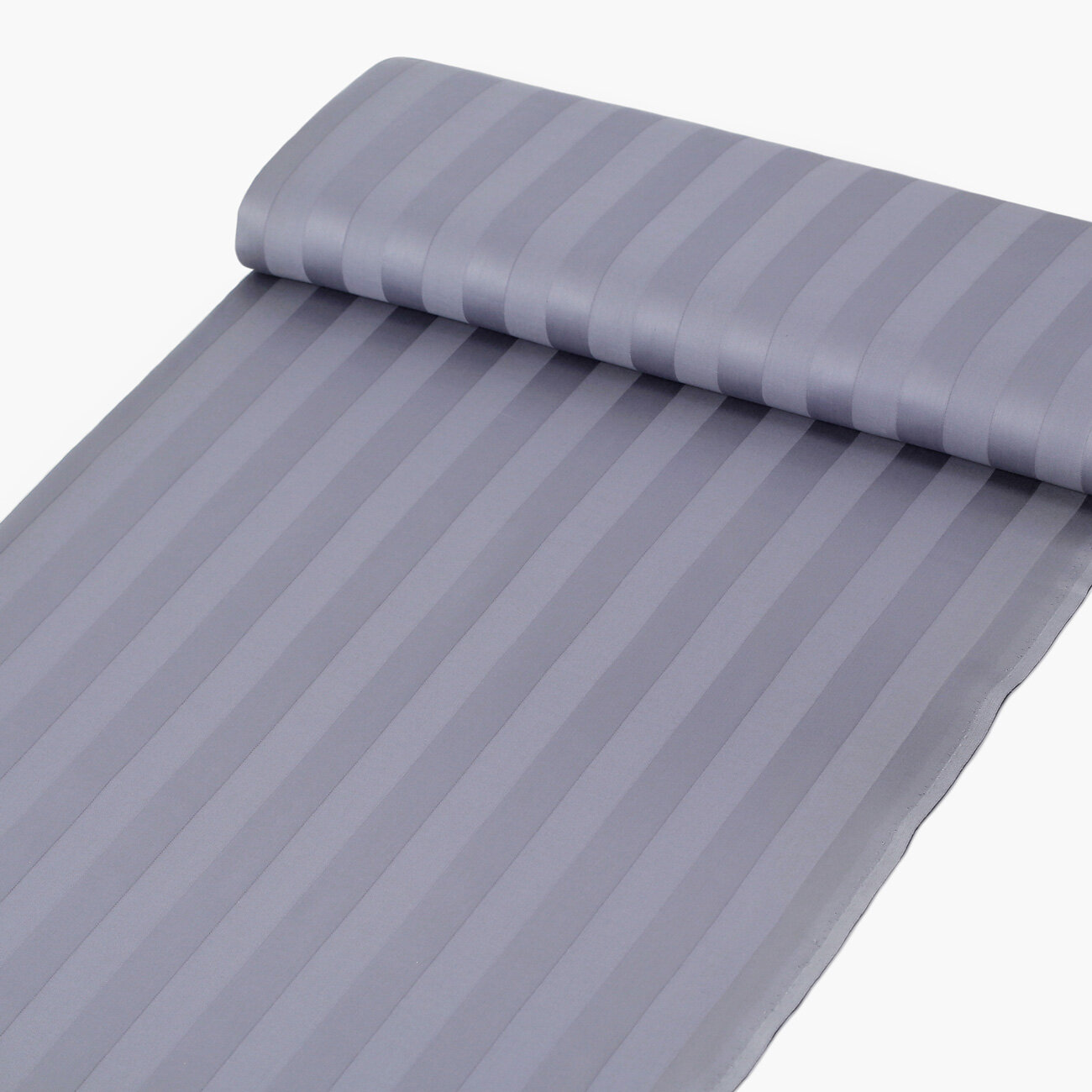 Damast - dunkelgraue Streifen mit Satin-Glanz