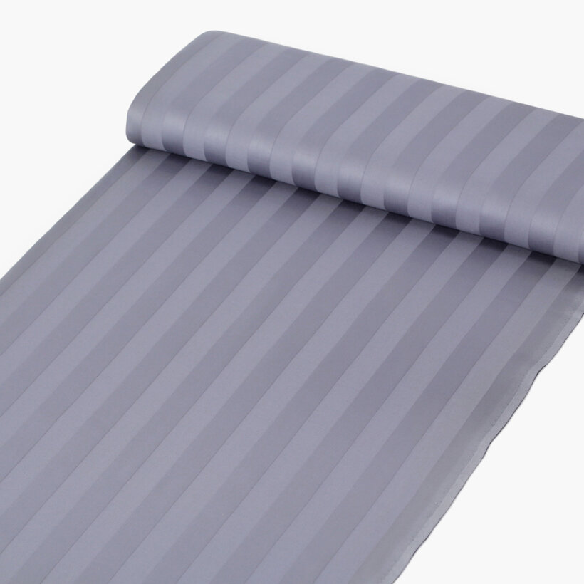 Damast - dunkelgraue Streifen mit Satin-Glanz
