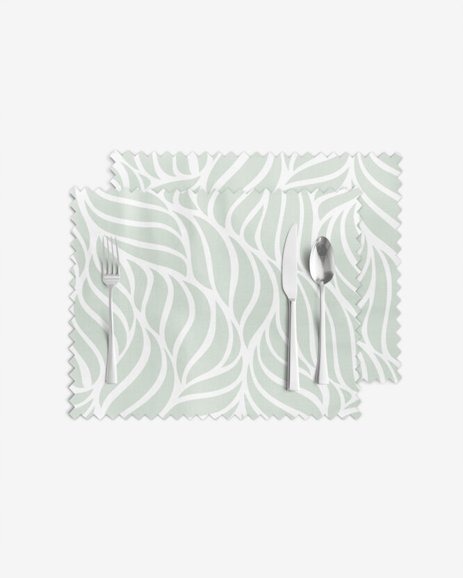 Teflon-Tischset - Salbeilinien - 2 Stück