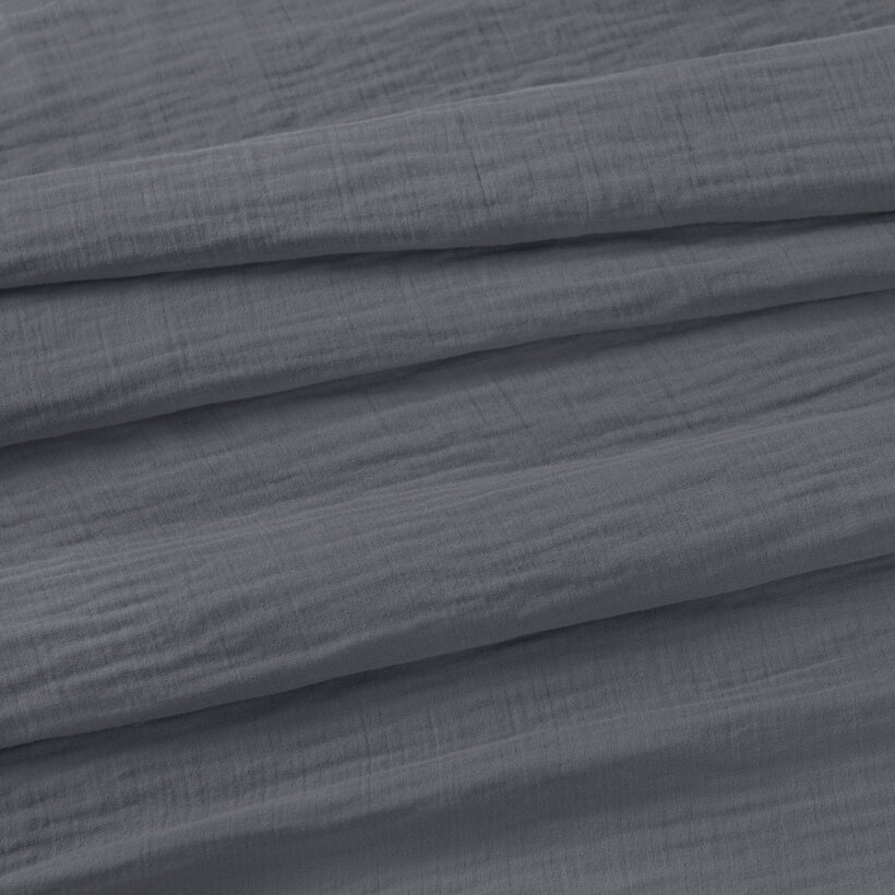 Musselinstoff – anthrazit