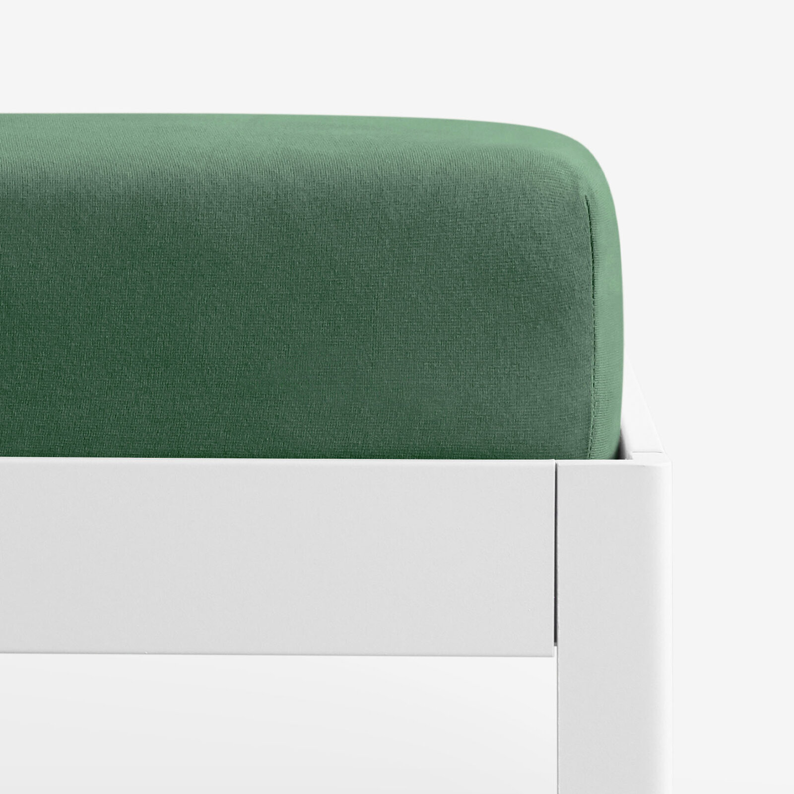 Bettlaken Jersey mit Gummiband - dunkelgrün