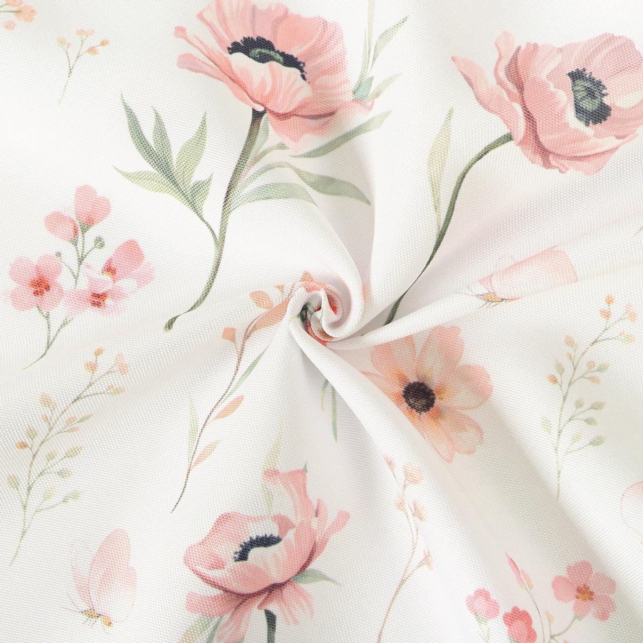 Teflonstoff für Tischdecken - Rosa Blümchen