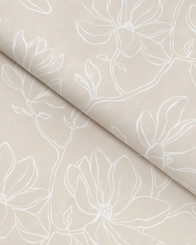 Mako-Satin - Lilien auf Latte