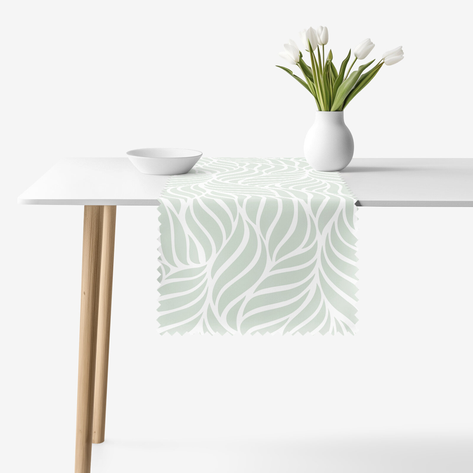 Teflon-Tischläufer - Salbeilinien