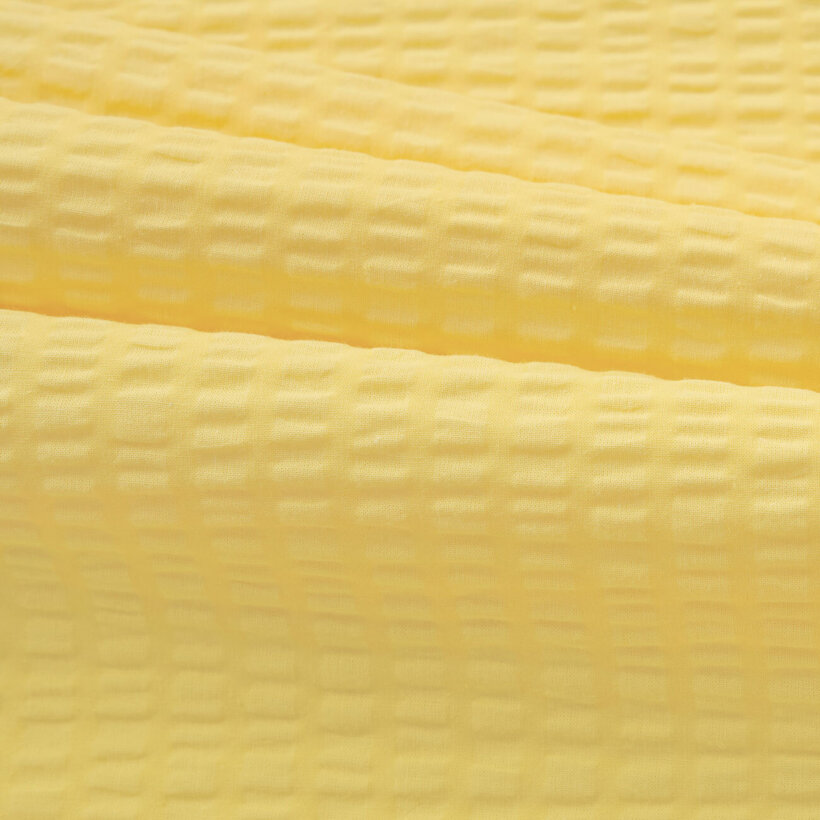 Kinder - Seersucker Bettwäsche Duo - Bagger und Baufahrzeuge mit gelb