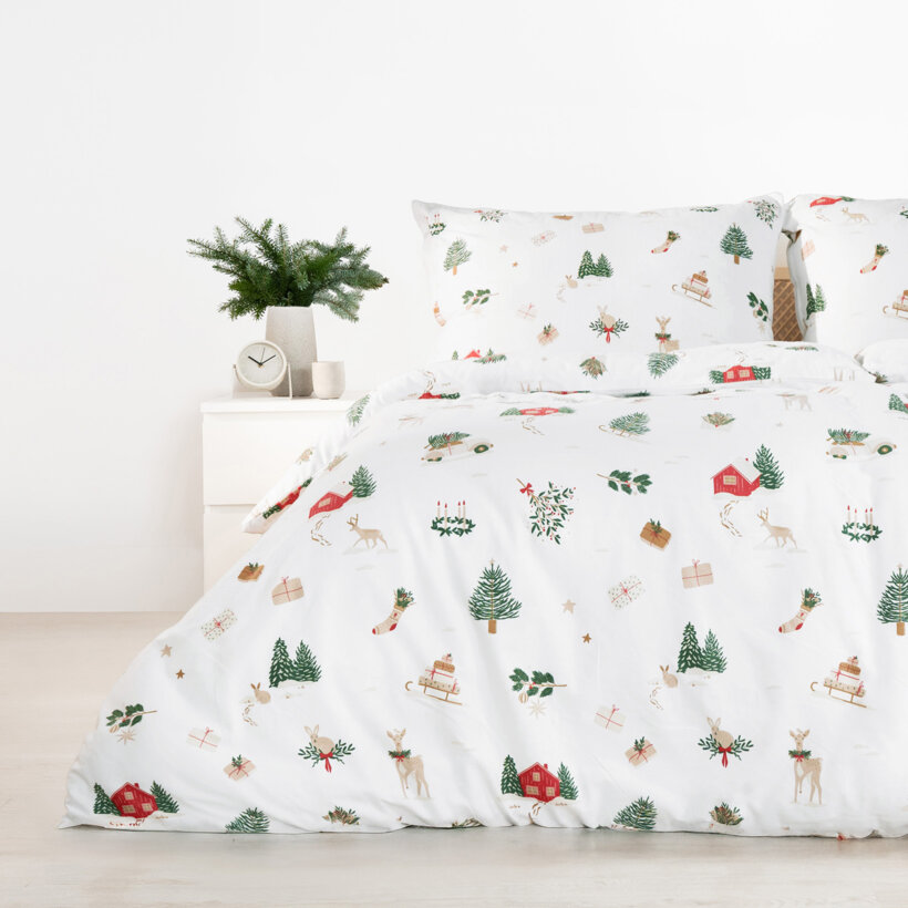 Flanell-Bettwäsche - Traditionelle Weihnachten