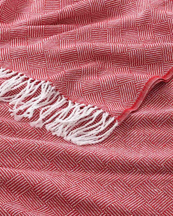 Plaid Mosaik - rote