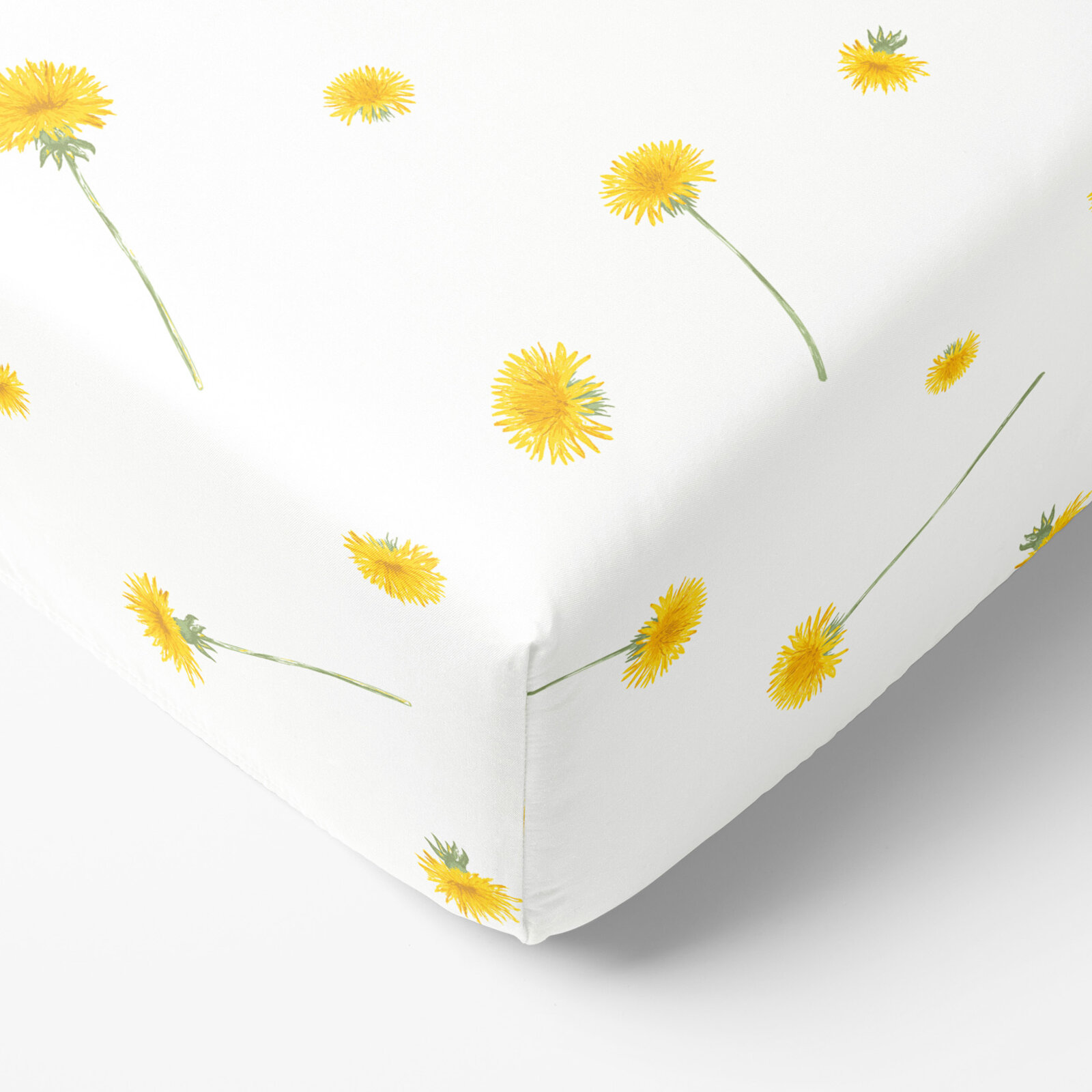 Spannbettlaken aus Baumwolle - Löwenzahn