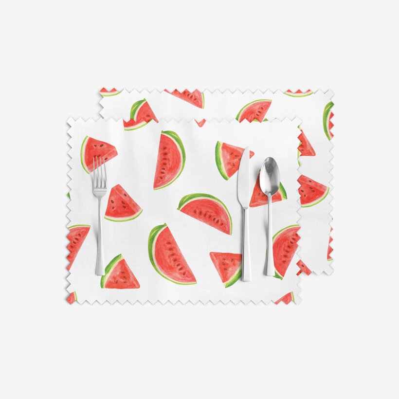 Tischset Teflon - Melone - 2 Stück