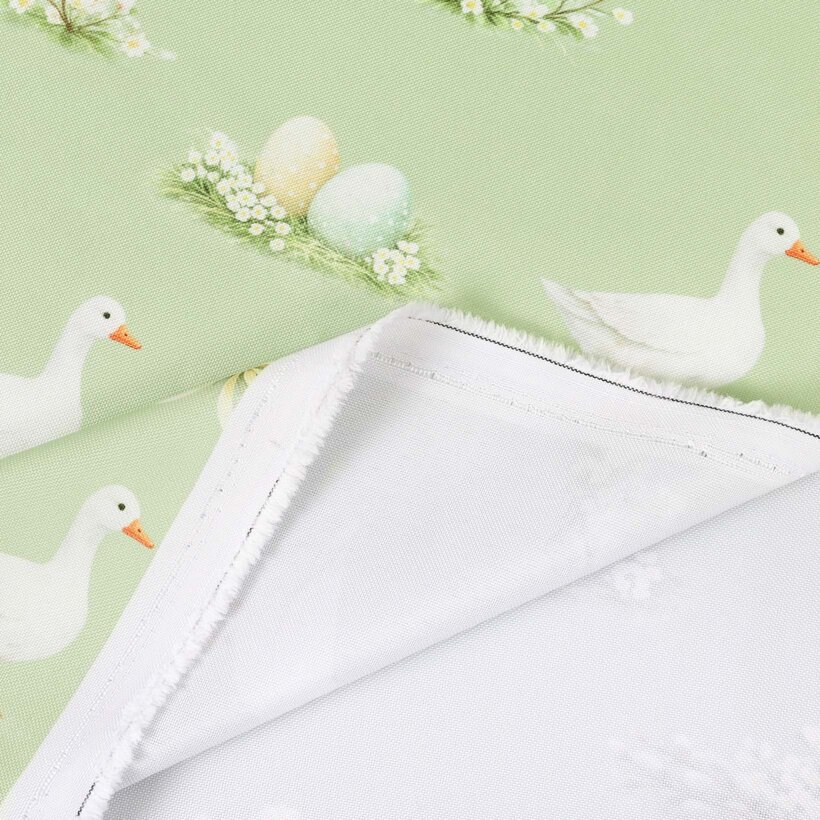 Ostern Teflonstoff für Tischdecken - Gänse und Ostereier