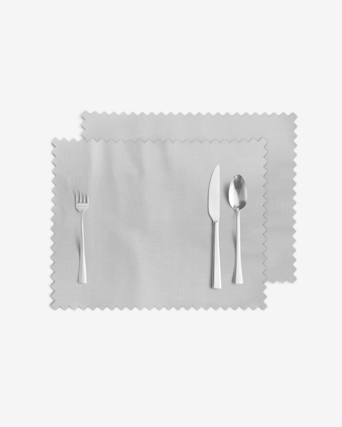 Tischsets Teflon - grau - 2 Stück
