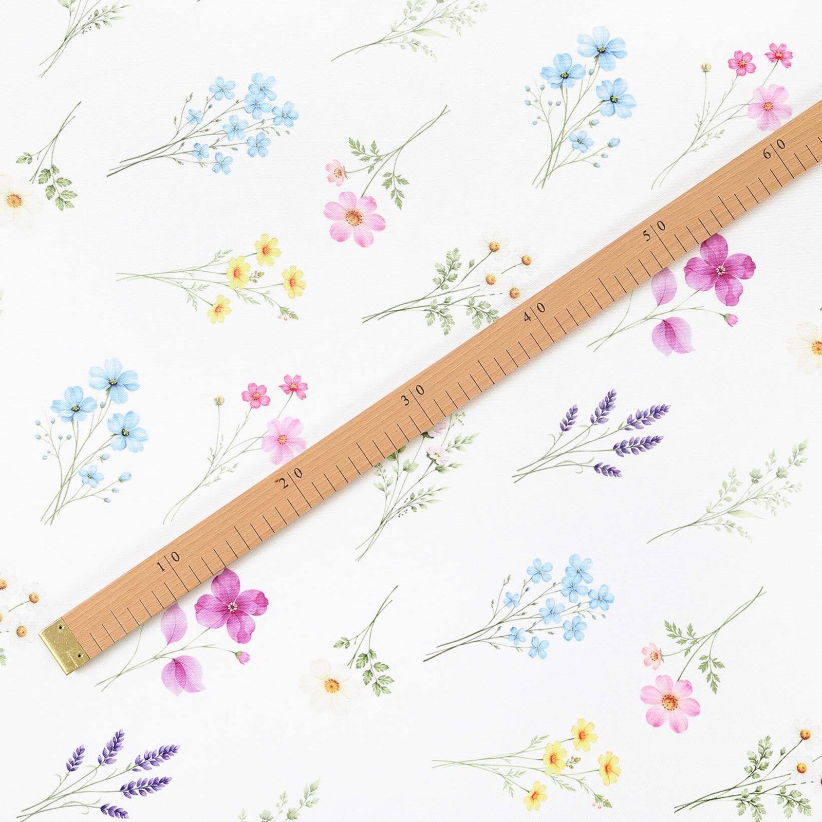 Teflonstoff für Tischdecken - Blumengarten