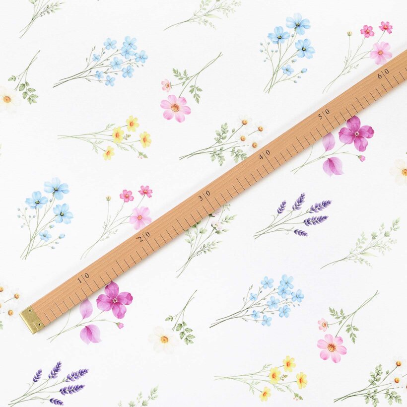 Teflonstoff für Tischdecken - Blumengarten