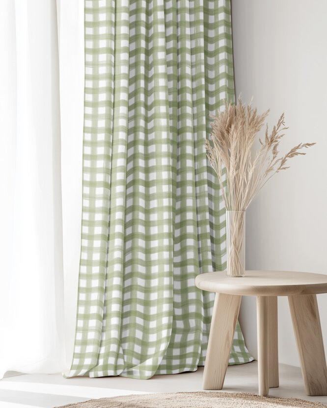 Dekorativer Vorhang – Landhauskaro