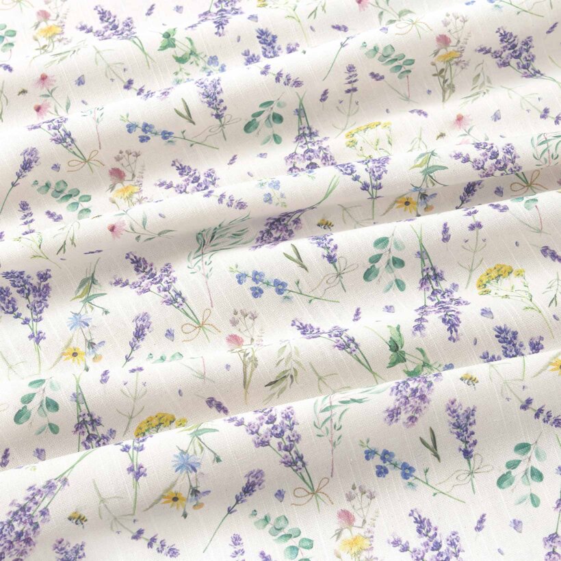 Dekorativer Stoff Valencia - Lavendelgarten